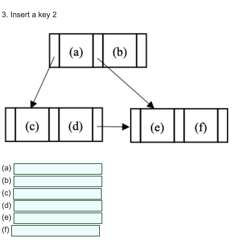 Solved Show The Process Of Constructing A B+-tree When The | Chegg.com