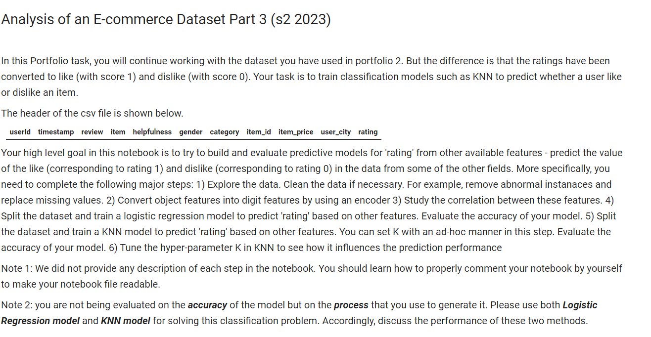 Solved In this Portfolio task, you will continue working | Chegg.com
