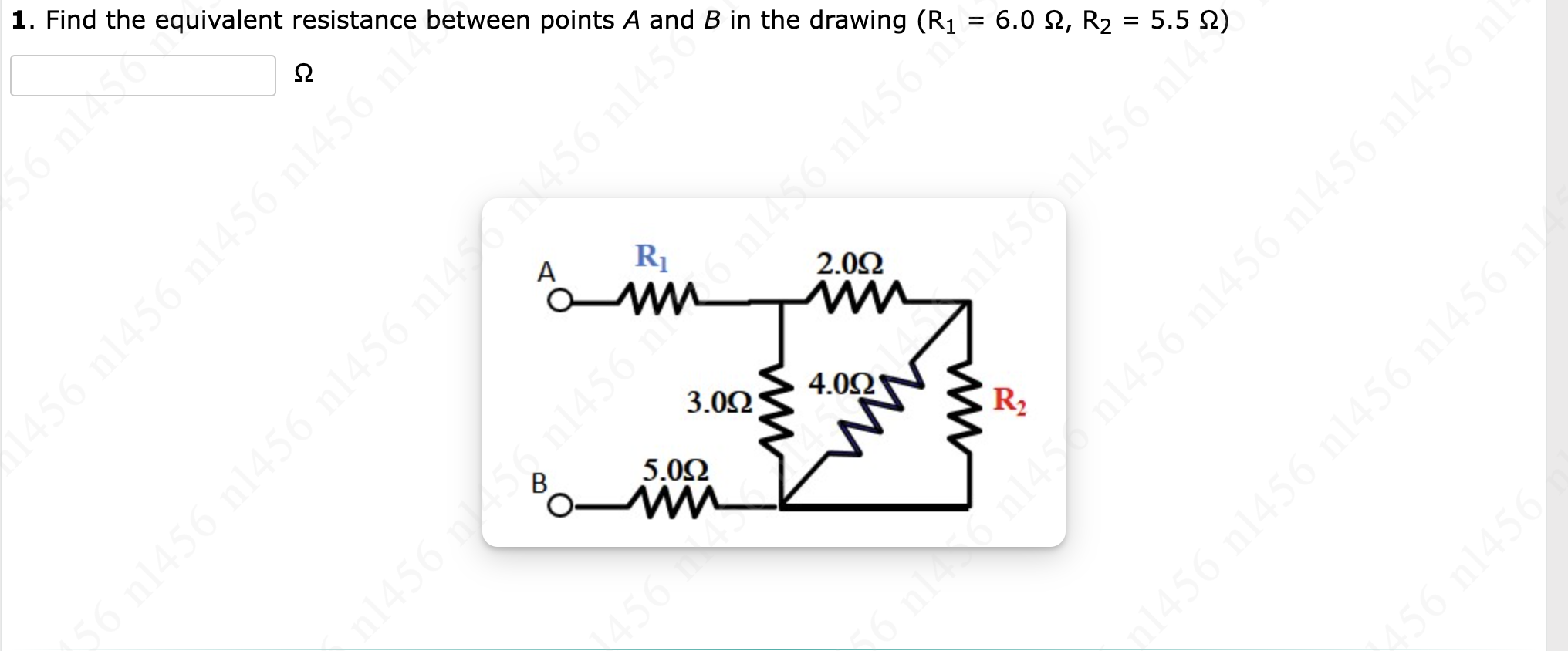 Solved Find the equivalent resistance between points A and B | Chegg.com