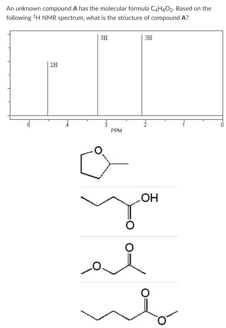 Solved An Unknown Compound A Has The Molecular Formula Chegg Com