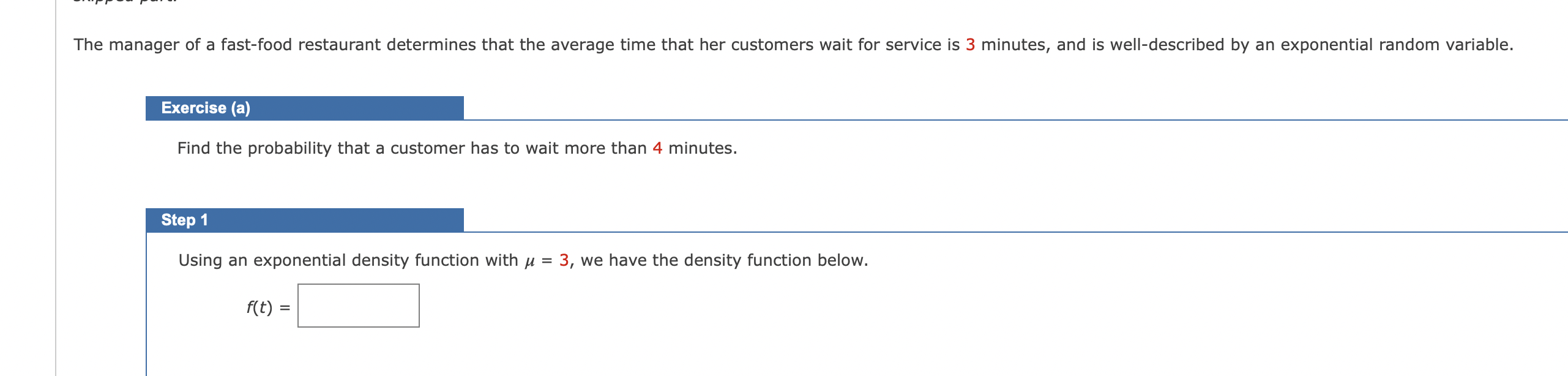 Solved The manager of a fast-food restaurant determines that | Chegg.com