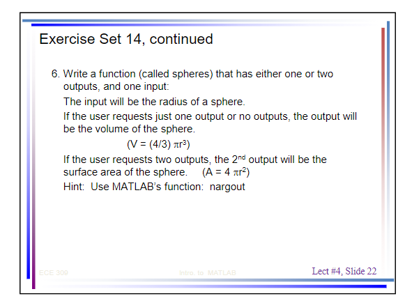 Exercise Set 14, continued 4. Modify your code | Chegg.com