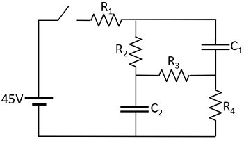 Solved The switch in the circuit in (Figure 1) has been open | Chegg.com