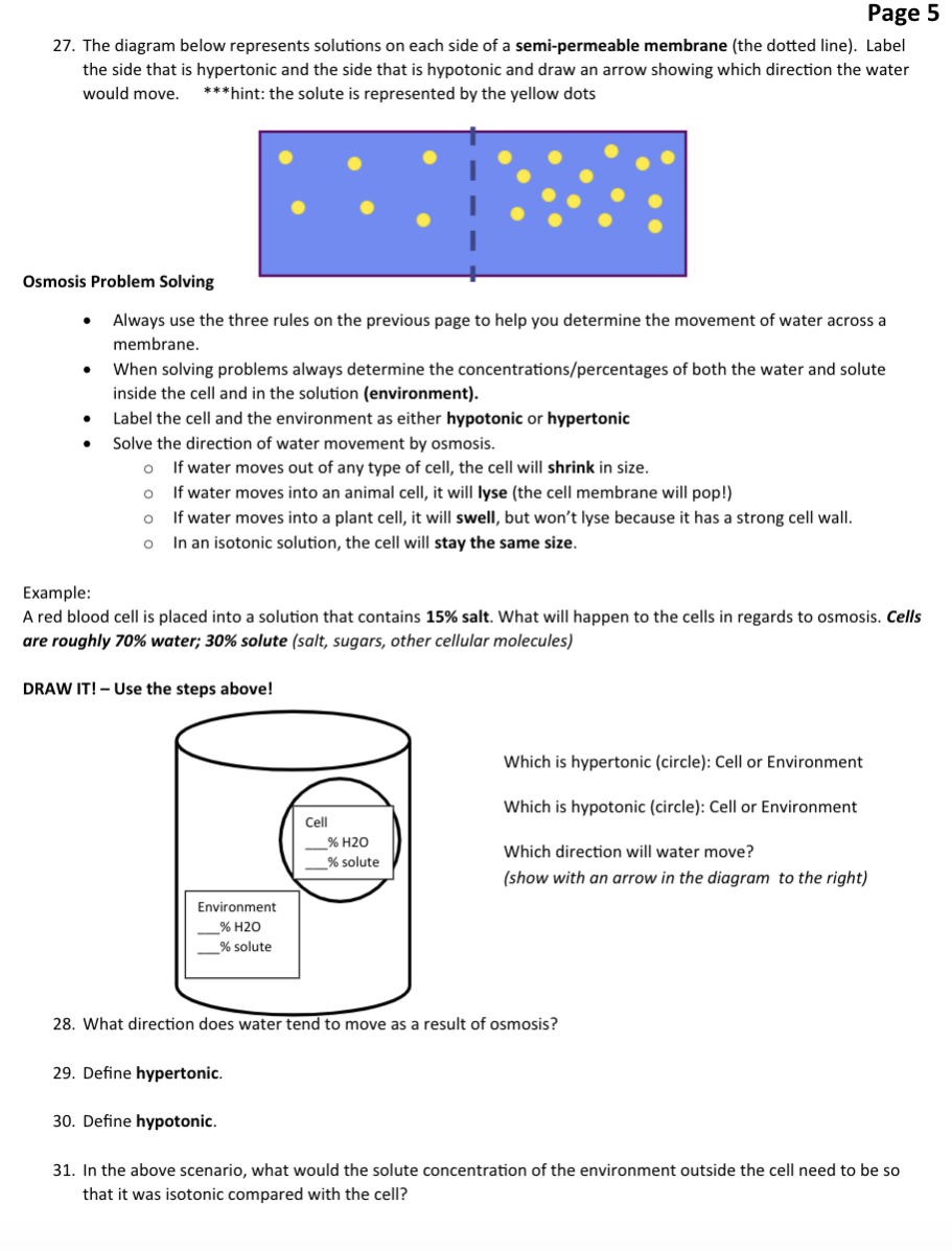 Solved 27. The diagram below represents solutions on each | Chegg.com