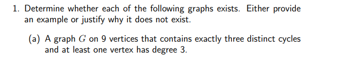 Solved 1. Determine whether each of the following graphs | Chegg.com