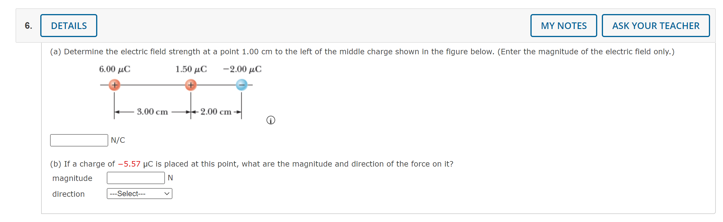 Solved (a) Determine the electric field strength at a point | Chegg.com