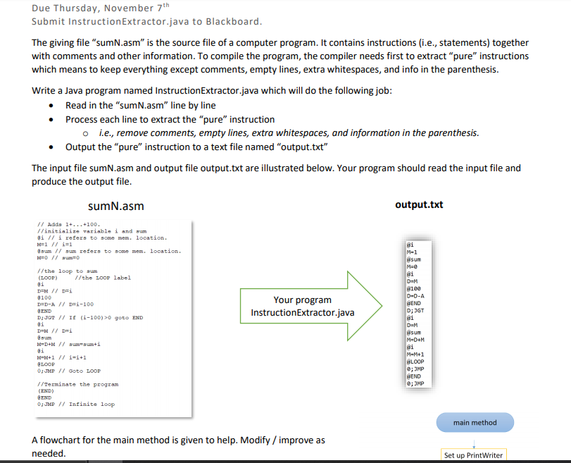 I am attempting to do an assignment in Java for my | Chegg.com