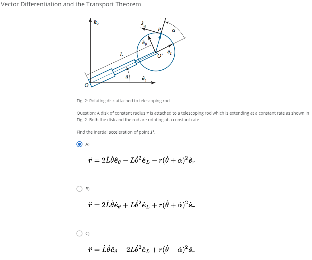 Solved First Find Inertial Velocity And Then Acceleration Chegg Com