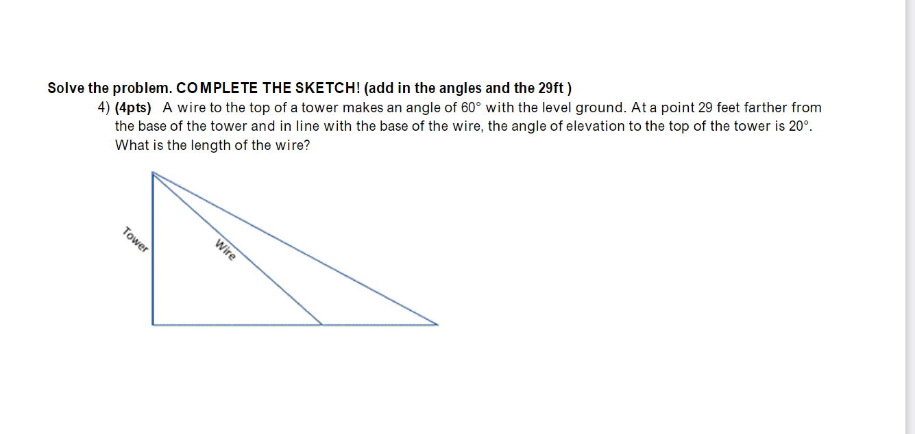 Solved Solve the problem. COMPLETE THE SKETCH! (add in the | Chegg.com