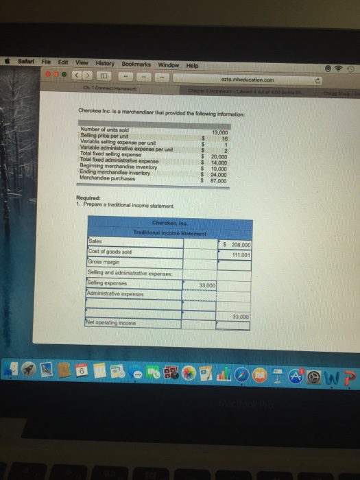 Solved: Cherokee Inc. Is A Merchandiser That Provided The | Chegg.com