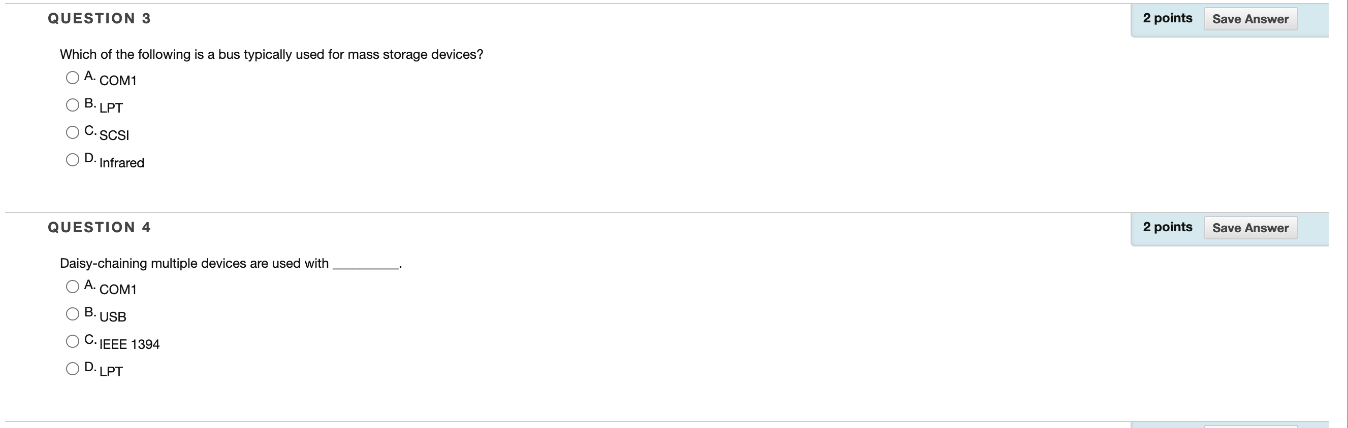Solved QUESTION 3 2 points Save Answer Which of the | Chegg.com
