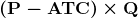 \boldsymbol{\mathbf{(P - ATC)\times Q}}