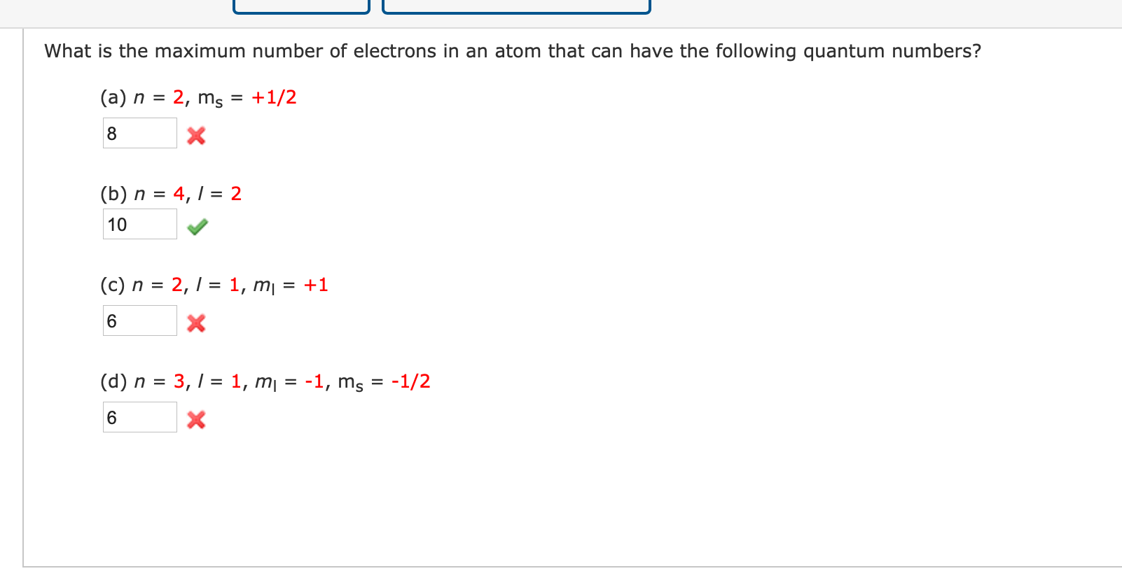 how to get the maximum number of electrons