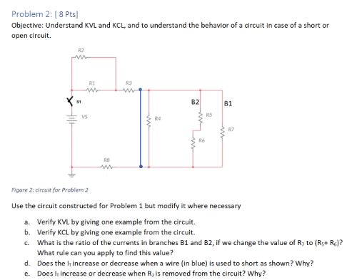 Solved The Circuit To Be Drawn Is As Shown Below.Problem 2: | Chegg.com