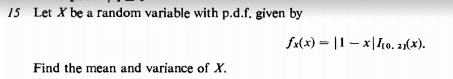 Solved 15 Let X Be A Random Variable With Pdf Given By 0091