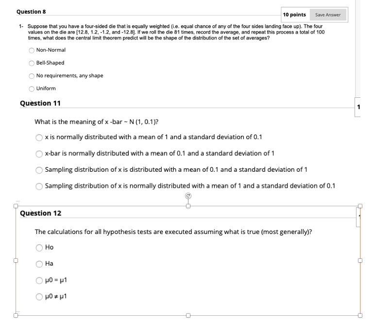 Solved Save Answer Question 8 10 points 1- Suppose that you | Chegg.com