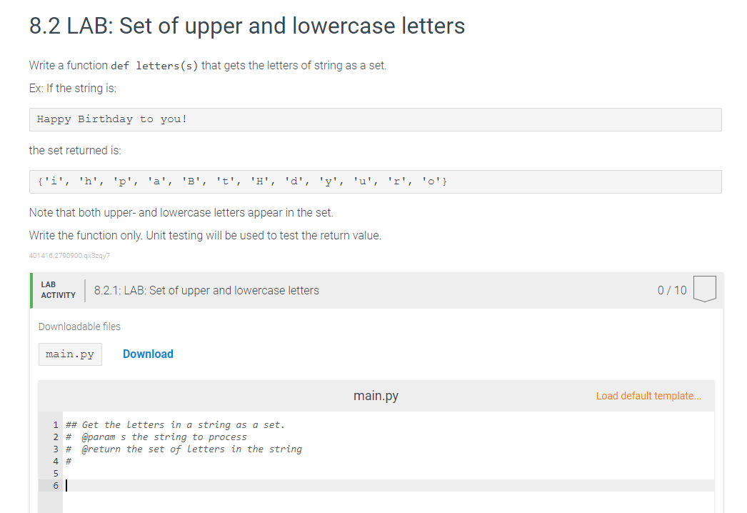 solved-8-2-lab-set-of-upper-and-lowercase-letters-chegg