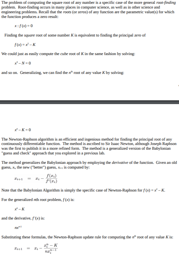 Solved The Problem Of Computing The Square Root Of Any Chegg Solved The Problem Of Computing The Square Root Of Any Chegg