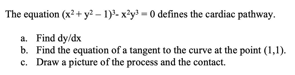 Solved The Equation x2 Y2 1 3 X2y3 0 Defines The Chegg