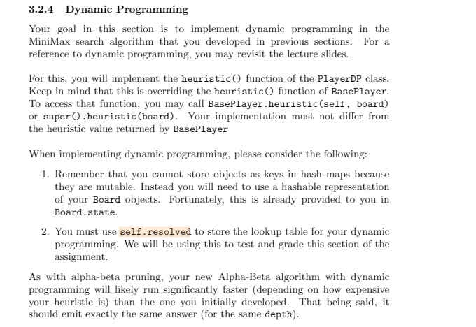 Solved 3.2.4 Dynamic Programming Your goal in this section | Chegg.com