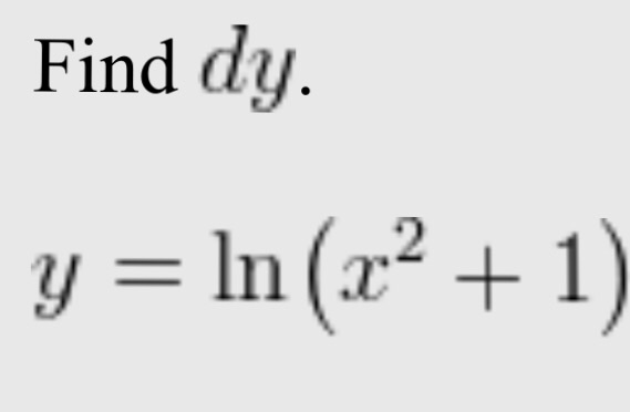 Solved Find dy | Chegg.com