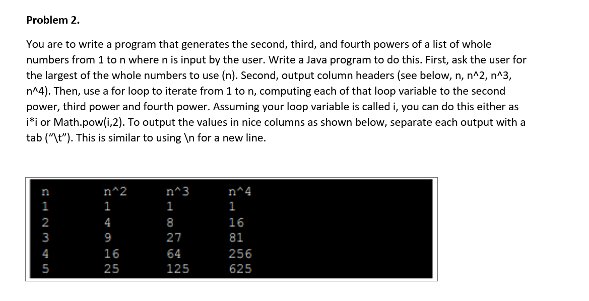 Solved Problem 2. You Are To Write A Program That Generates | Chegg.com