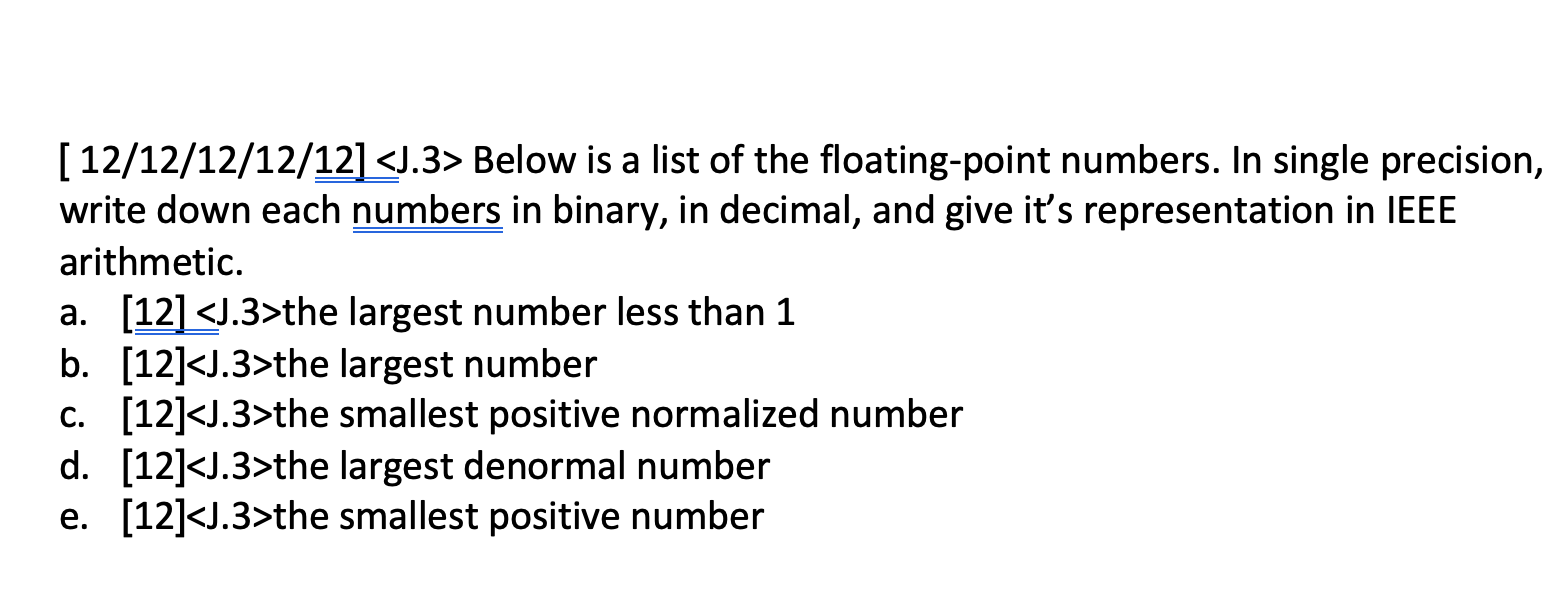Solved [12/12/12/12/12] Below is a list of the | Chegg.com