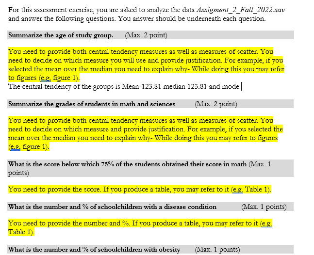 For This Assessment Exercise, You Are Asked To | Chegg.com