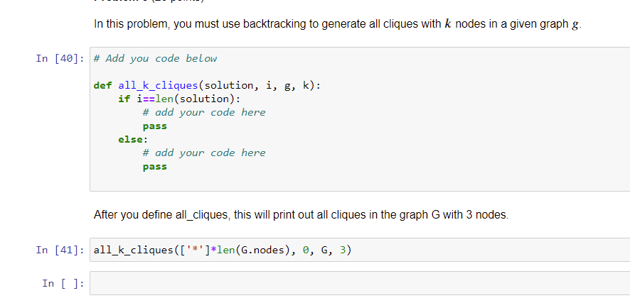Solved PART 1| -- Detecting cliques in a social network A | Chegg.com