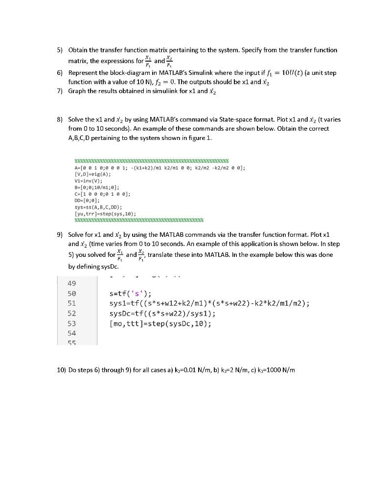 I need the MATLAB code for numbers 6-10 please 6) | Chegg.com