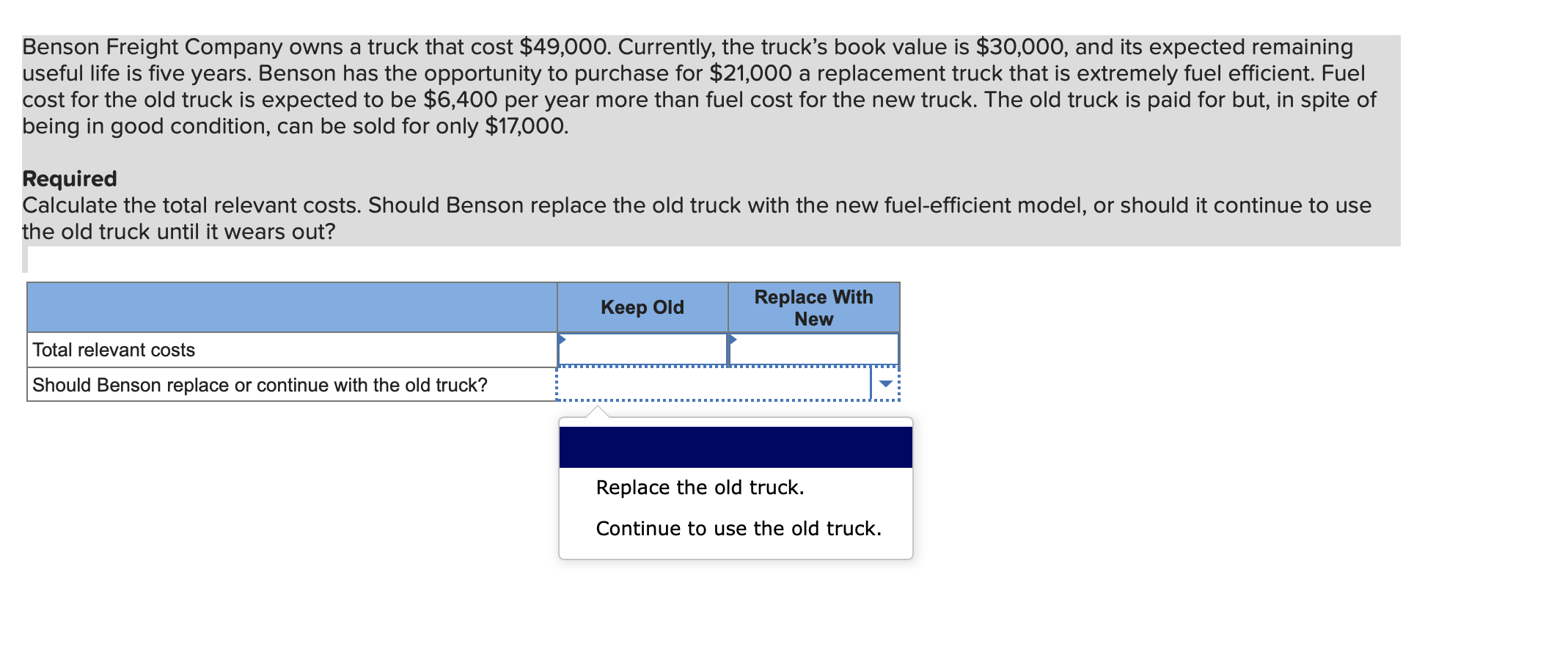 Solved Benson Freight Company owns a truck that cost
