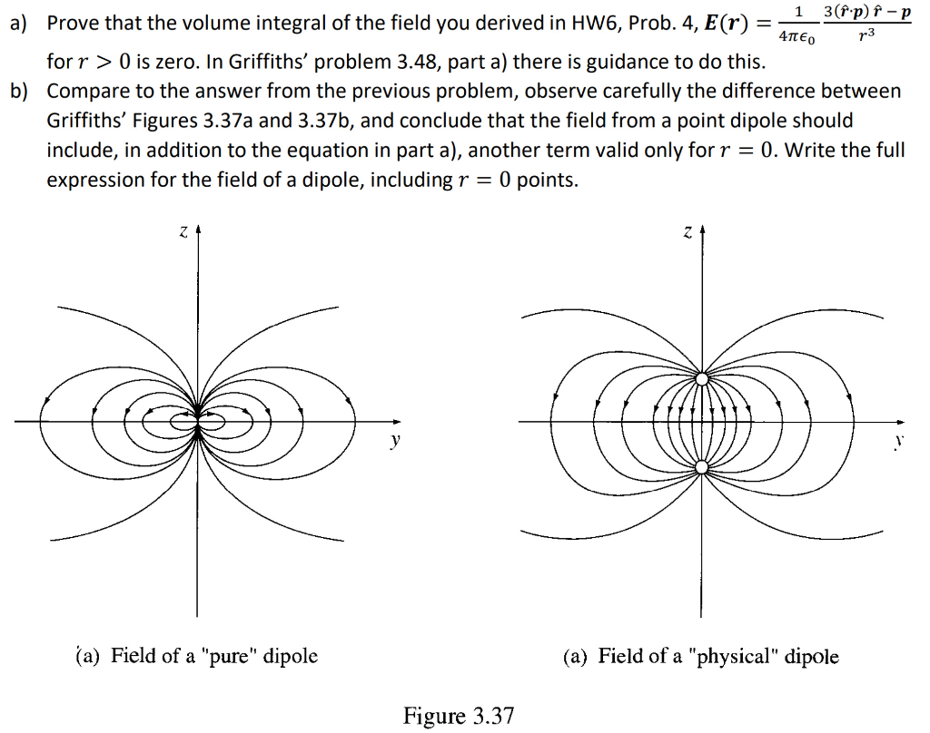 Solved 1 3 Fp R P A Prove That The Volume Integral Of Chegg Com