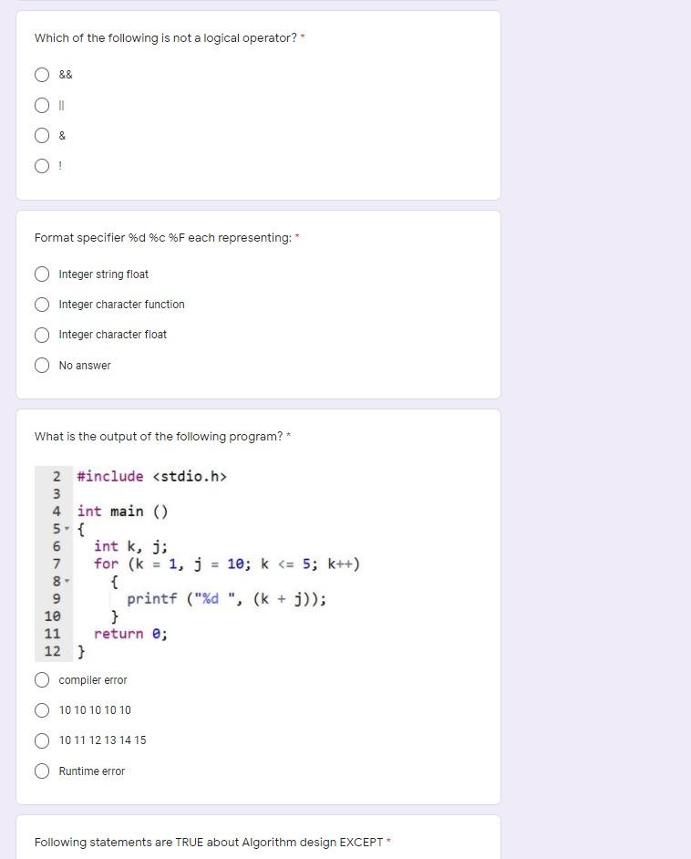 Solved Choose the CORRECT C while loop syntax * | Chegg.com