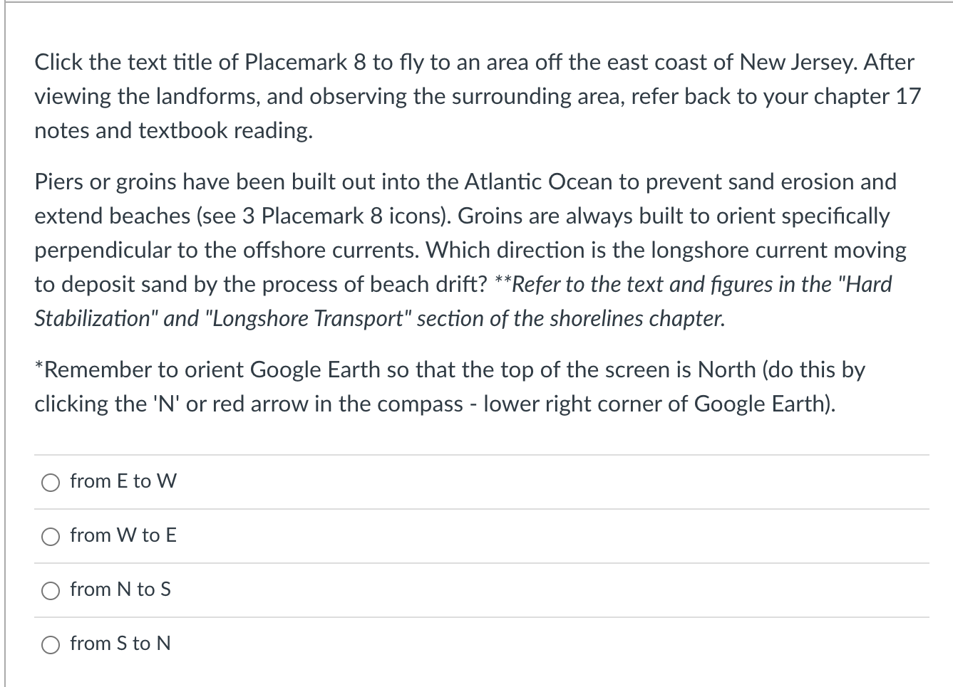 Solved Click the text title of Placemark 8 ﻿to fly to an | Chegg.com