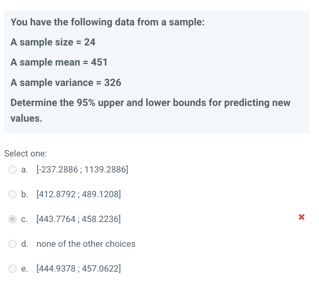 Solved You have the following data from a sample: A sample | Chegg.com