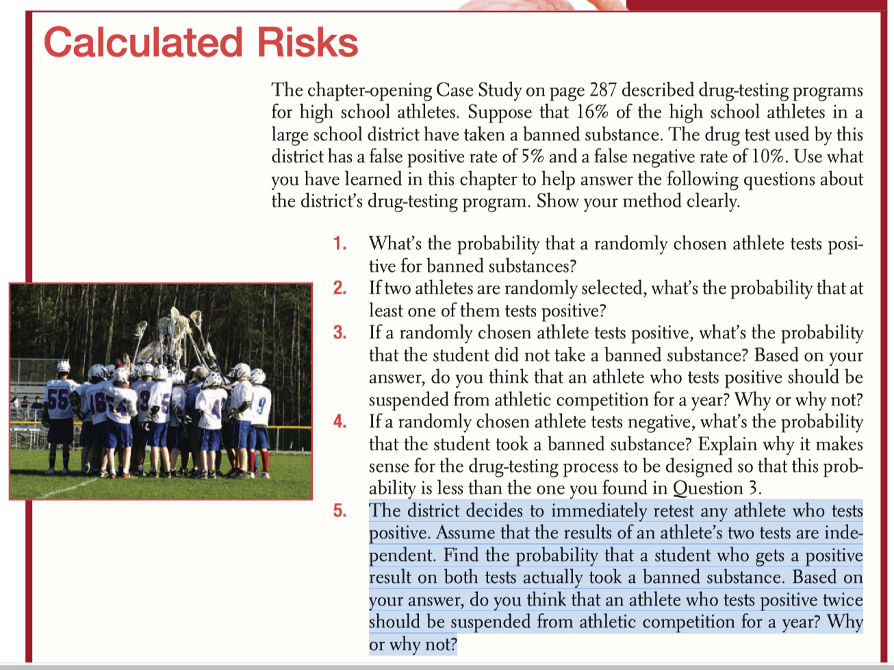 Solved Calculated Risks The Chapter-opening Case Study On | Chegg.com