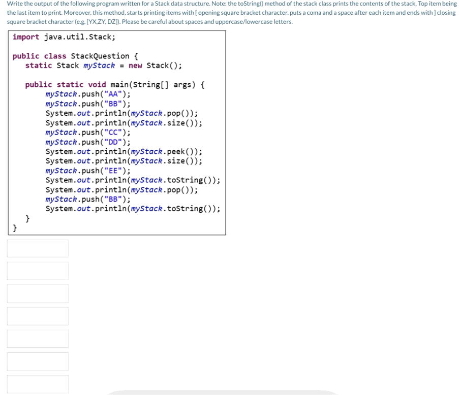 Solved Write the output of the following program written for | Chegg.com
