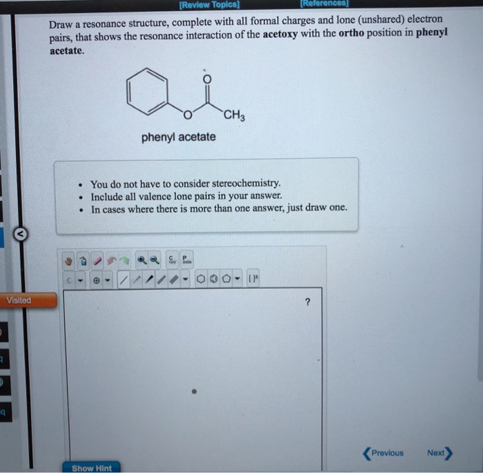 Solved Draw A Resonance Structure Complete With All Formal 8544