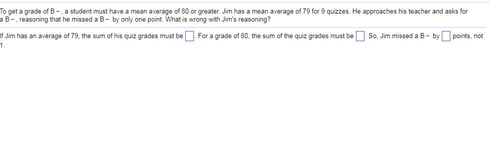 Solved To Get A Grade Of B-, A Student Must Have A Mean | Chegg.com