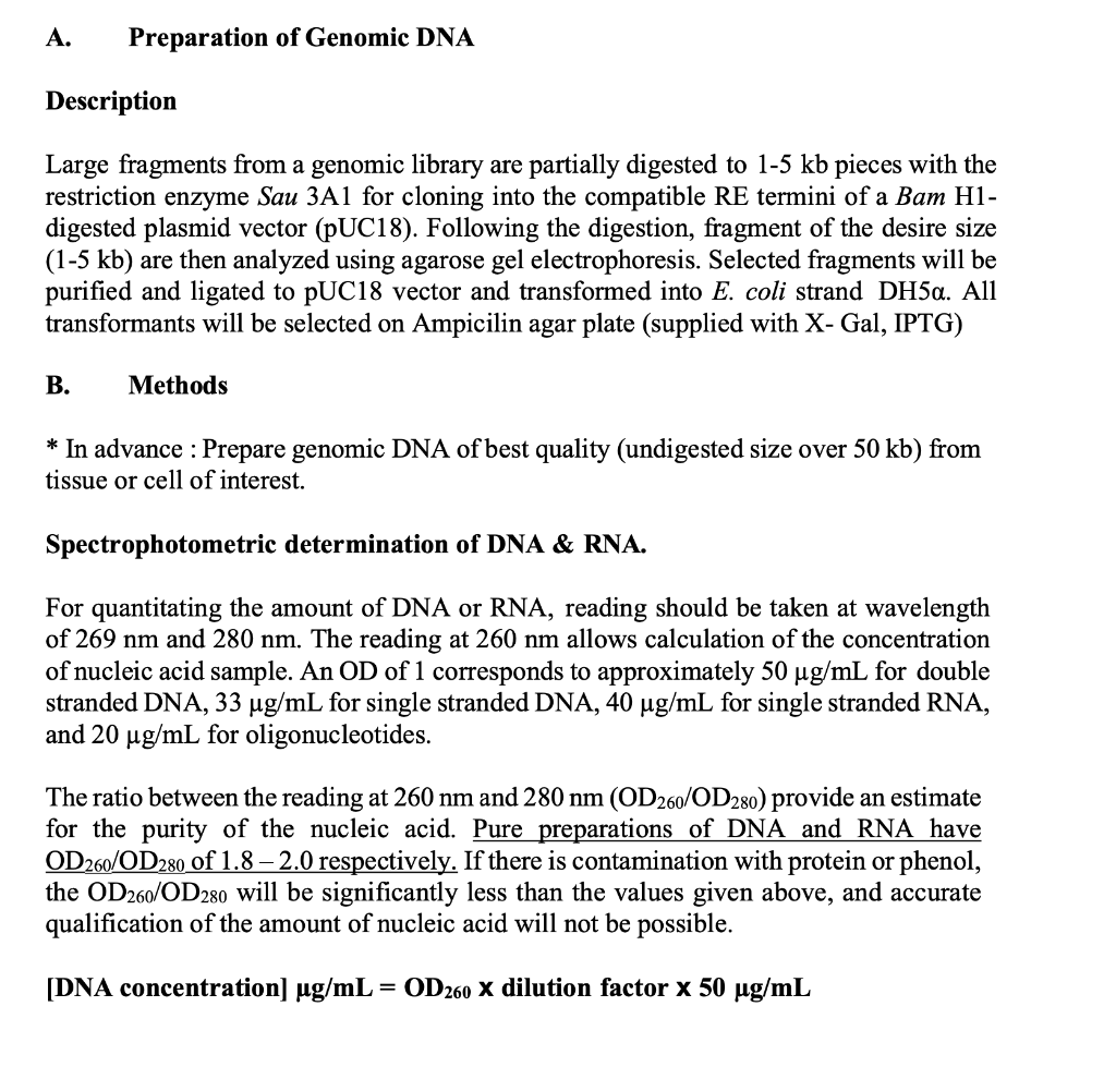 experiment brief explanation