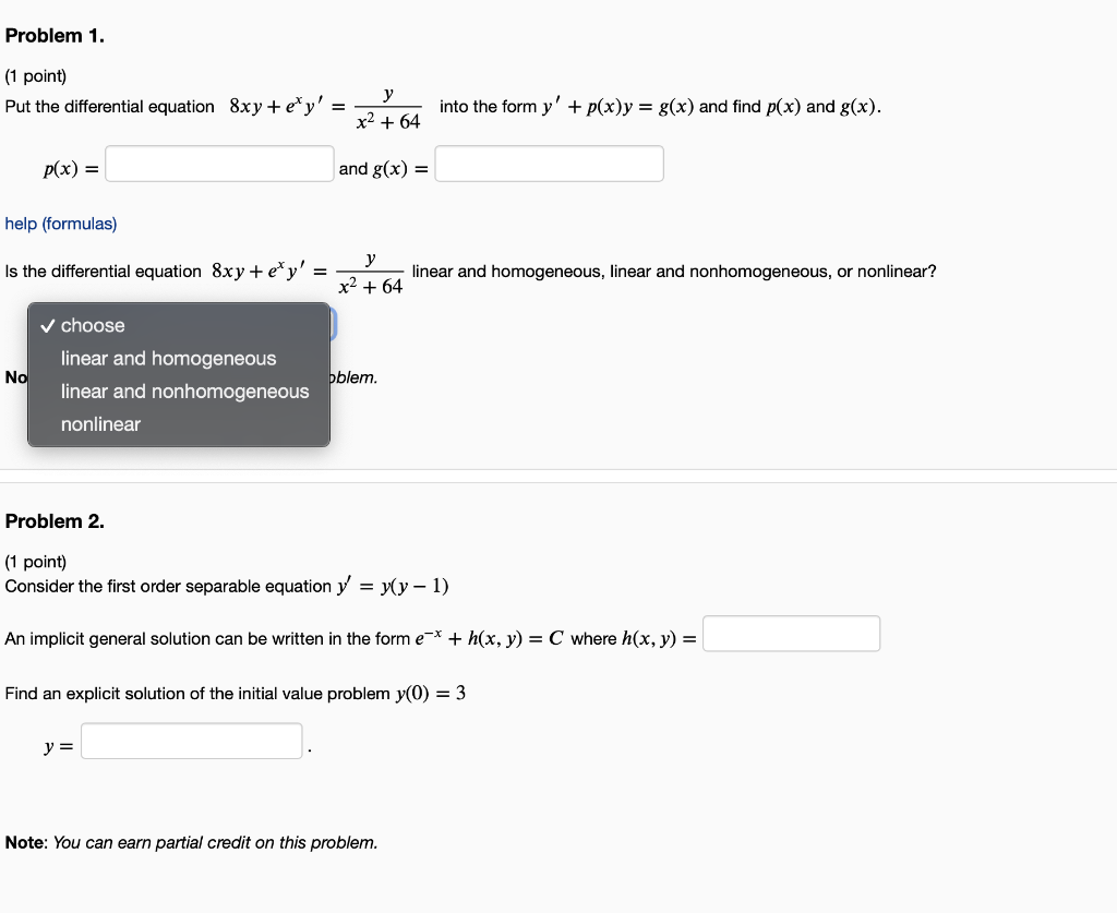 solved-1-point-put-the-differential-equation-chegg