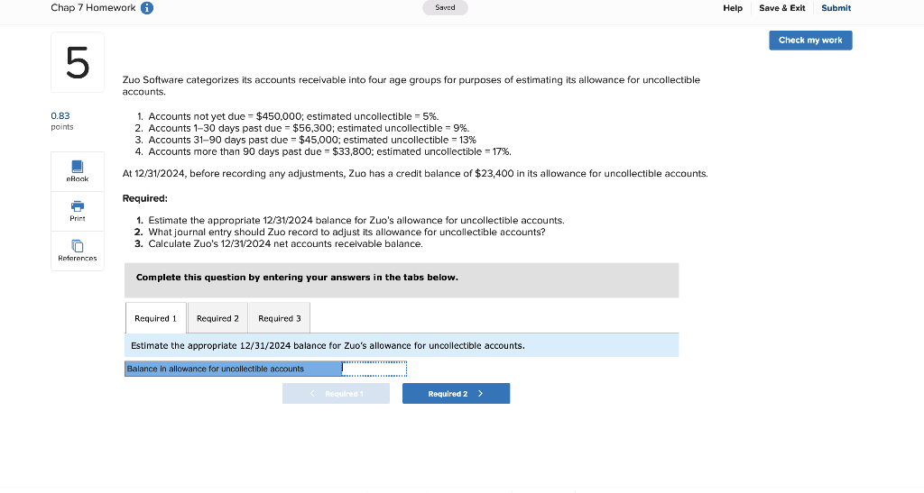 solved-zuo-software-categorizes-its-accounts-receivable-into-chegg