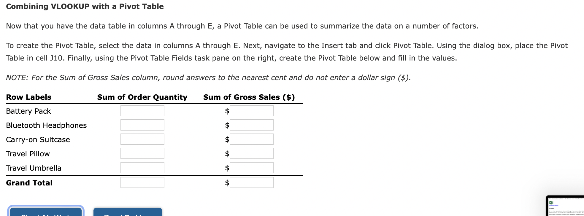 Solved Combining VLOOKUP with a Pivot Table Now that you