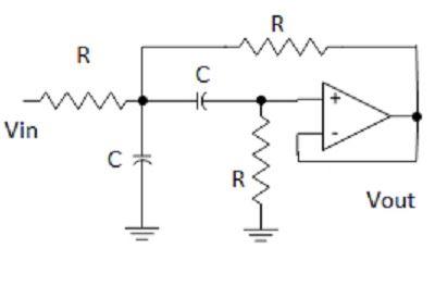 Solved Find Transfer function for this sallen-key filter. | Chegg.com