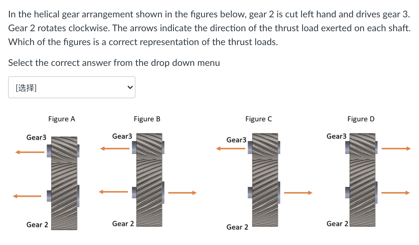Solved In the helical gear arrangement shown in the figures | Chegg.com