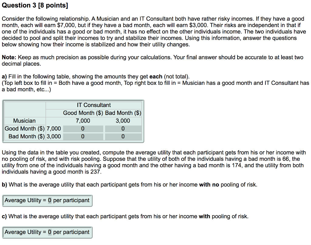 Solved Question 3 [8 points] Consider the following | Chegg.com