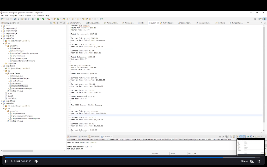 In Java Please: I will provide the zip file and the | Chegg.com