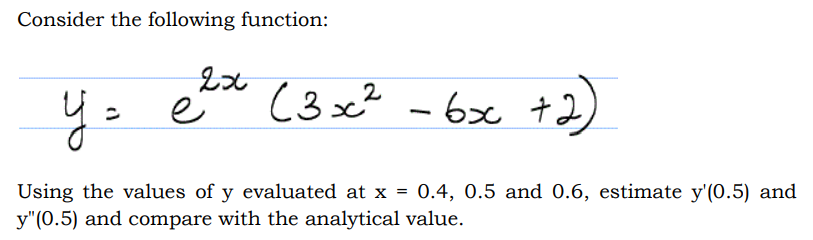 Solved Consider the following function: 2х. e че е 2 (3 xc2 | Chegg.com