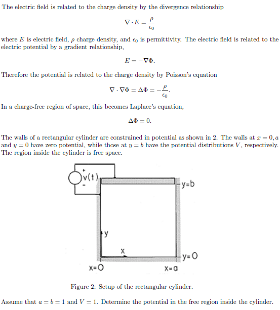 Solved The electric field is related to the charge density | Chegg.com