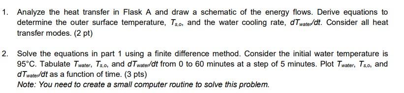 Solved PROBLEM 1 Multi-Mode Heat Transfer (15 pts) Consider | Chegg.com